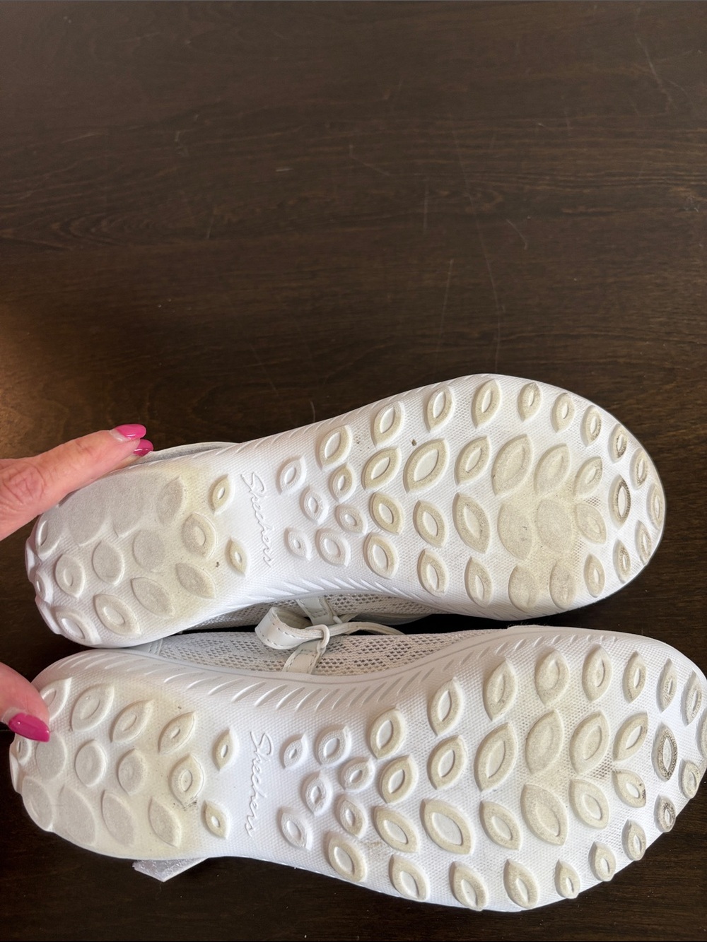Skechers White Be-Lux Airy Winds Mary Jane’s Size 7 1/2 - Picture 9 of 10